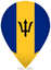 Barbados Teardrop Pin