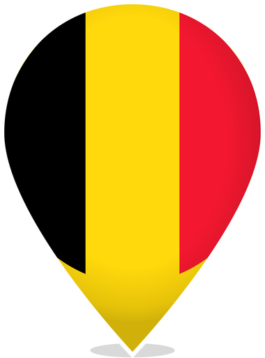 Belgium Teardrop Pin