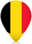 Belgium Teardrop Pin