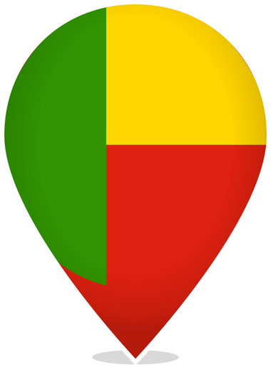Benin Teardrop Pin