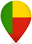 Benin Teardrop Pin