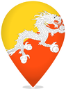 Bhutan Teardrop Pin