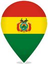 Bolivia Teardrop Pin