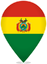 Bolivia Teardrop Pin