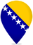 Bosnia And Herzegovina Teardrop Pin