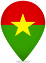 Burkina Faso Teardrop Pin