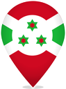 Burundi Teardrop Pin