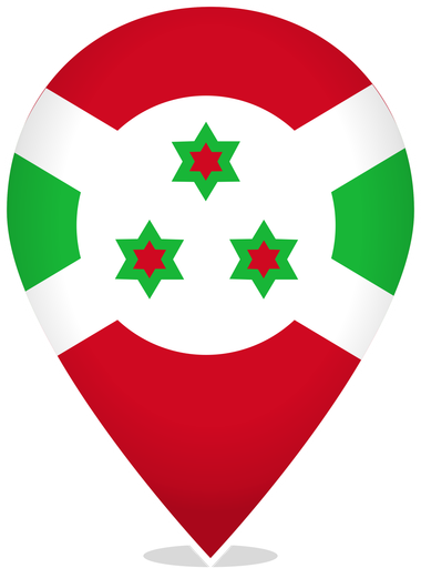 Burundi Teardrop Pin