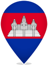Cambodia Teardrop Pin