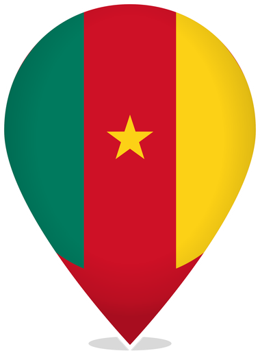 Cameroon Teardrop Pin