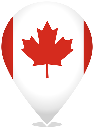 Canada Teardrop Pin