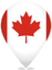 Canada Teardrop Pin