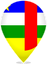 Central African Republic Teardrop Pin