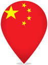 China Teardrop Pin
