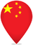 China Teardrop Pin