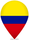 Colombia Teardrop Pin