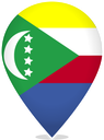 Comoros Teardrop Pin