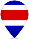 Costa Rica Teardrop Pin