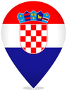 Croatia Teardrop Pin