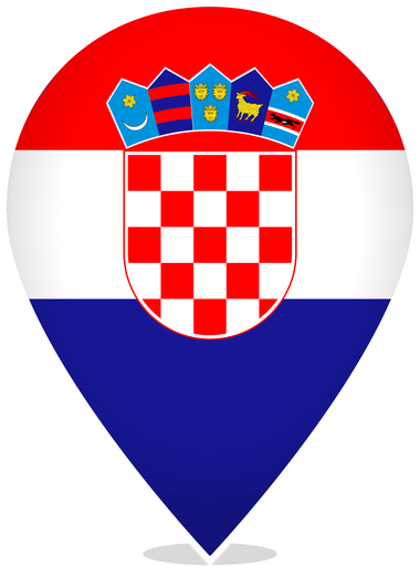 Croatia Teardrop Pin