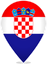 Croatia Teardrop Pin