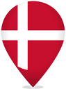 Denmark Teardrop Pin