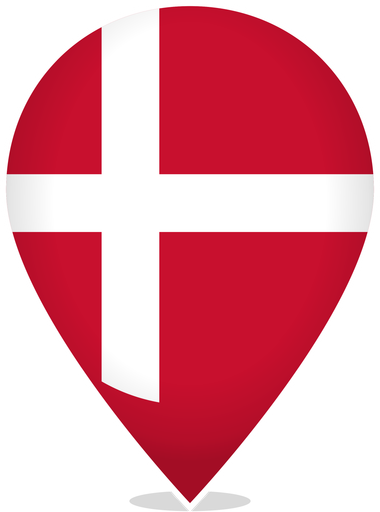 Denmark Teardrop Pin
