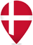 Denmark Teardrop Pin