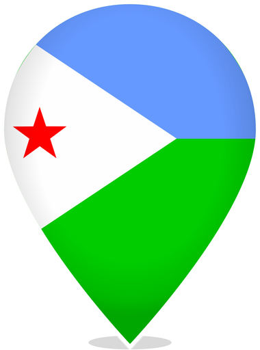 Djibouti Teardrop Pin