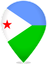 Djibouti Teardrop Pin