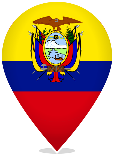 Ecuador Teardrop Pin