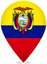 Ecuador Teardrop Pin