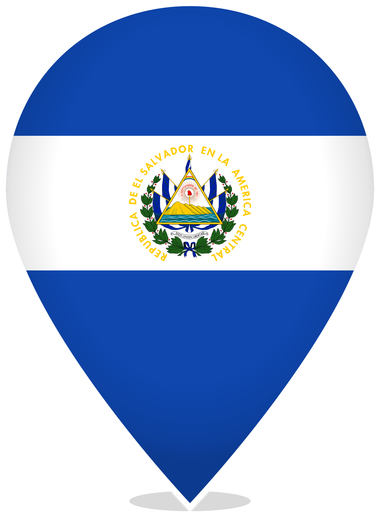 El Salvador Teardrop Pin