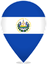 El Salvador Teardrop Pin