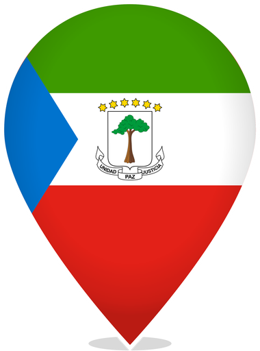 Equatorial Guinea Teardrop Pin