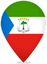 Equatorial Guinea Teardrop Pin