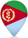 Eritrea Teardrop Pin
