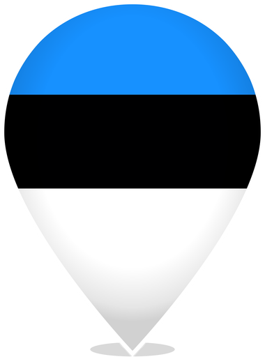Estonia Teardrop Pin