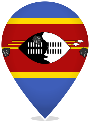Eswatini Teardrop Pin