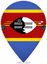 Eswatini Teardrop Pin