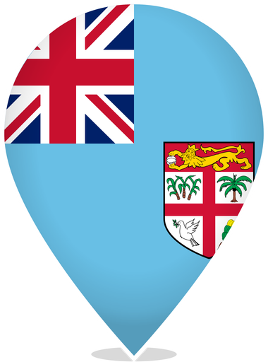Fiji Teardrop Pin