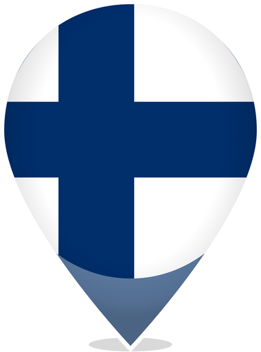 Finland Teardrop Pin