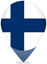 Finland Teardrop Pin