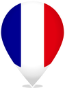 France Teardrop Pin