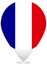 France Teardrop Pin