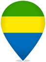 Gabon Teardrop Pin