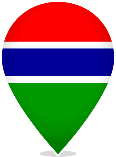 Gambia Teardrop Pin