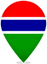 Gambia Teardrop Pin