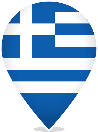 Greece Teardrop Pin