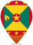 Grenada Teardrop Pin